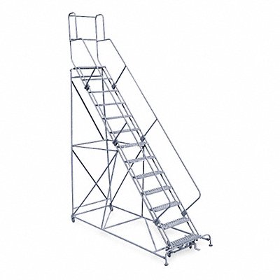 Rolling Ladder Hndrl Pltfm 130 In H