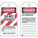 Danger Tag 5-1/2 x 3 In Hd Polyest PK25