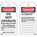 Danger Tag 5-1/2 x 3 In Hd Polyest PK25
