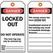 Danger Tag 5-3/4 x 3 In Cardstock PK25