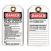 Danger Tag 5-1/2 x 3 In Hd Polyest PK25