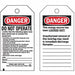 Danger Tag 5-3/4 x 3 In OSHA Met PK25
