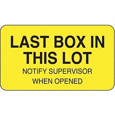 Lot Label 1 in H 1-3/4 in W PK1000