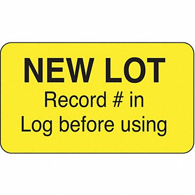 Lot Label 1 in x 1 3/4 in Paper PK1000