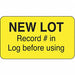 Lot Label 1 in x 1 3/4 in Paper PK1000
