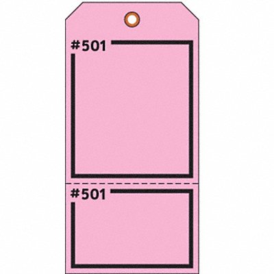 Blank Tag 5-3/4 x 2-7/8 In Pink PK100