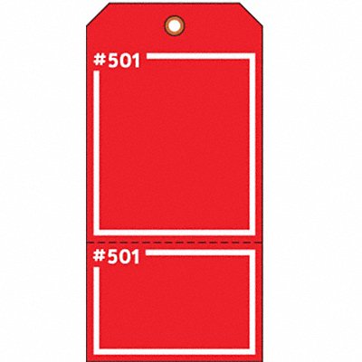 Blank Tag 5-3/4 x 2-7/8 In R PK100