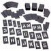 Stencil Set Letters Plastic PK3