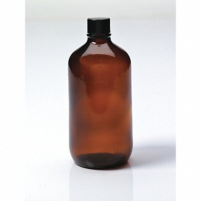 Bottle 127 mm H Amber 96 mm Dia PK12