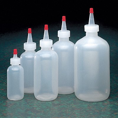 Dispensing Bottle 165 mm H Clear PK12