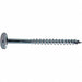 FlatHd WoodScrw Zinc #10 3 15/16 L PK100