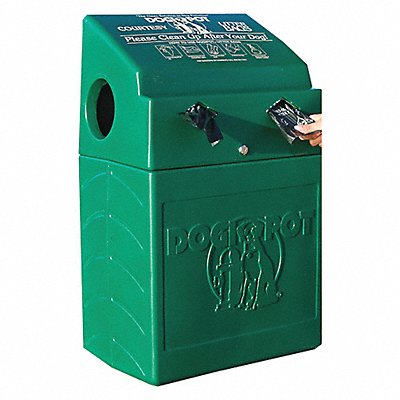 Pet Waste Container 10 gal Green