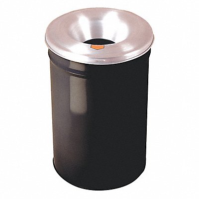 E7284 Trash Can Round 15 gal Black