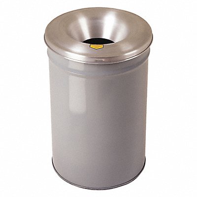 Trash Can Round 6 gal Gray