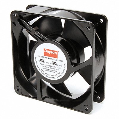 Axial Fan Square 4-11/16 H 102/92 CFM