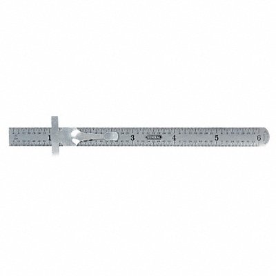 Flexible Steel Rule 6 In SAE/Decimal