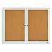 Enclosed Bulletin Board Cork 48 x 36 In.