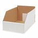 Corr Shelf Bin White Cardboard 8 1/2 in