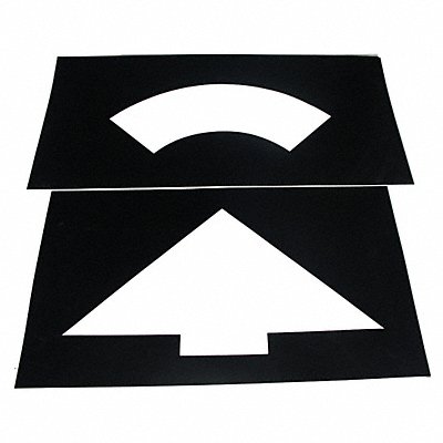 Parking Lot Symbol Curved Arrow Plastic