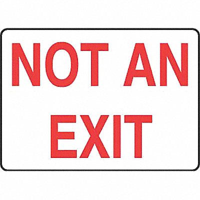 Exit Sign Not An Exit 7 X10 