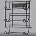 Wire Rack Wall Mount Metal Black