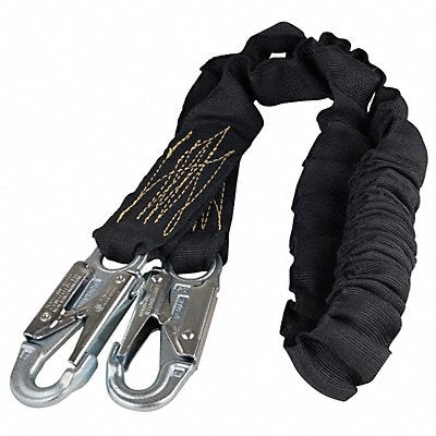 Shock-Absorbing Lanyard Black