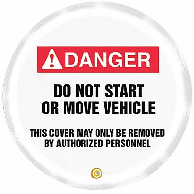 Danger Sign 24X24 R and BK/WHT Vinyl