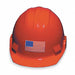 Hard Hat Label 2-1/8 in H 4 in W PK5