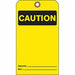 Caution Tag 7 in H 4 in W Cardstock PK25