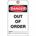 Danger Tag 7 in H 4 in W Cardstock PK25