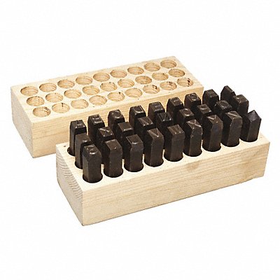 Letter Stamp Set A-Z and Period 27 pcs.