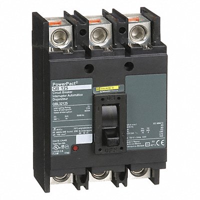 Circuit Breaker 125A 3P 240VAC QB