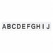 Carded Letters A Thru Z 1-1/2 in H PK25