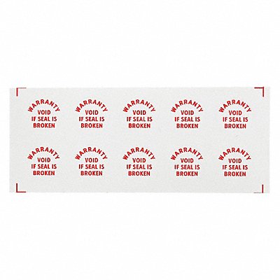 Calibration Label Red/White PK200