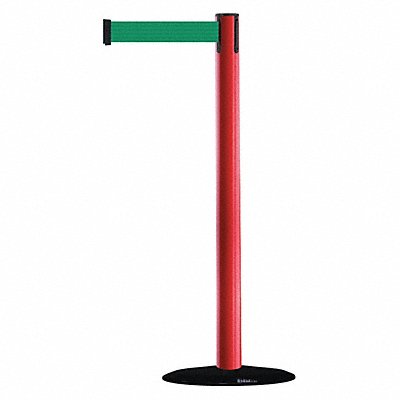 D0029 Barrier Post with Belt 7-1/2 ft L Green