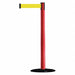 D0029 Barrier Post w/ Belt 7-1/2 ft L Yellow