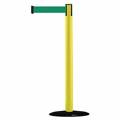 D0029 Barrier Post with Belt 7-1/2 ft L Green