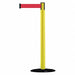 D0029 Barrier Post with Belt 7-1/2 ft L Red