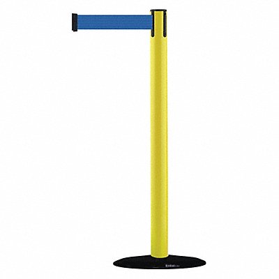 D0029 Barrier Post with Belt 7-1/2 ft L Blue