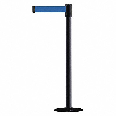 D0007 Barrier Post with Belt 7-1/2 ft L Blue