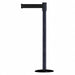 D0007 Barrier Post with Belt 7-1/2 ft L Black