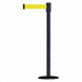 D0007 Barrier Post w/ Belt 7-1/2 ft L Yellow