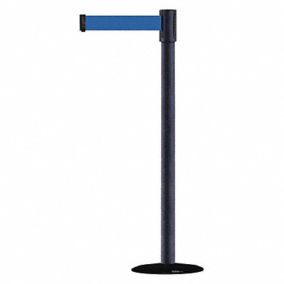 D0007 Barrier Post with Belt 7-1/2 ft L Blue