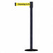 D0008 Barrier Post with Belt Texture Black