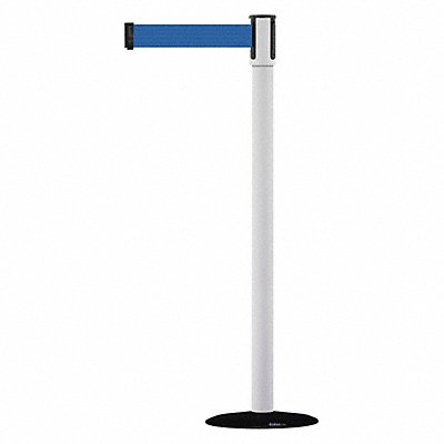 D0007 Barrier Post with Belt 7-1/2 ft L Blue