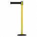 D0007 Barrier Post with Belt 7-1/2 ft L Black