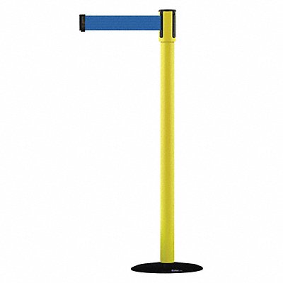 D0007 Barrier Post with Belt 7-1/2 ft L Blue