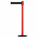 D0007 Barrier Post with Belt 7-1/2 ft L Black