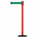 D0007 Barrier Post with Belt 7-1/2 ft L Green