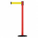 D0007 Barrier Post w/ Belt 7-1/2 ft L Yellow